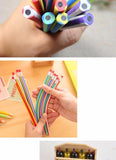 5 pcs/lot Colorful Magic Bendy Flexible Soft Pencil With Eraser Stationery Student Colored Pencils School Office Supplies