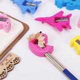 8PCS Cute Animal Pencil Sharpener Cartoon Stationery Cat and Duck Plastic Pencil Sharpeners for Kids Student School Gift