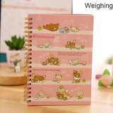 Kawaii Spiral Coil Notebook/Diary Agenda/Pocket book/Office School Supplies From Japan Cartoon Rilakkuma & Sumikkogurashi