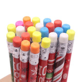 10 Pcs Christmas Pattern 187*8mm Eraser Wood Hb Pencil Color Pen Pole Children Students Painting Sketch Write Student Stationery