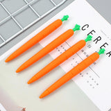 Carrot Mechanical Pencils 0.5mm Silicone Kawaii Automatic Pencils For Kids Girls Gifts Cute Korean Stationery Material Escolar