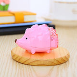 1pcs Color Random Kawaii Hedgehog Design Double Orifice Mini Pencil Sharpener Children Cartoon Pencil Sharpener