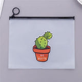 1 Pcs Kawaii Cactus Waterproof PVC Pencil Cases Pen Bags Stationery Storage School Supplies Pencil Bags Free Shipping