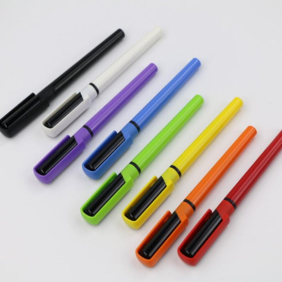 200 pcs/lot Gel Pen 0.5 mm gel Ink plastic Capped Snap-On pen promotional pen custom logo